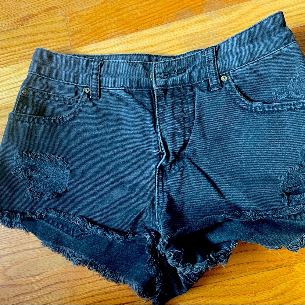 Billabong jean shorts black
